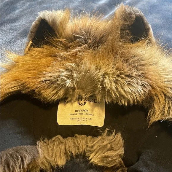 SpiritHoods Brown and Tan Faux Fur Hood - Picture 2 of 4